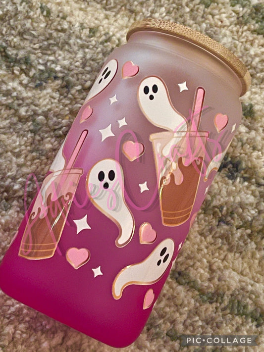 Halloween Themed Glass Cup
