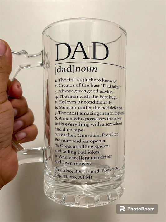 Dad Definition Glass Mug