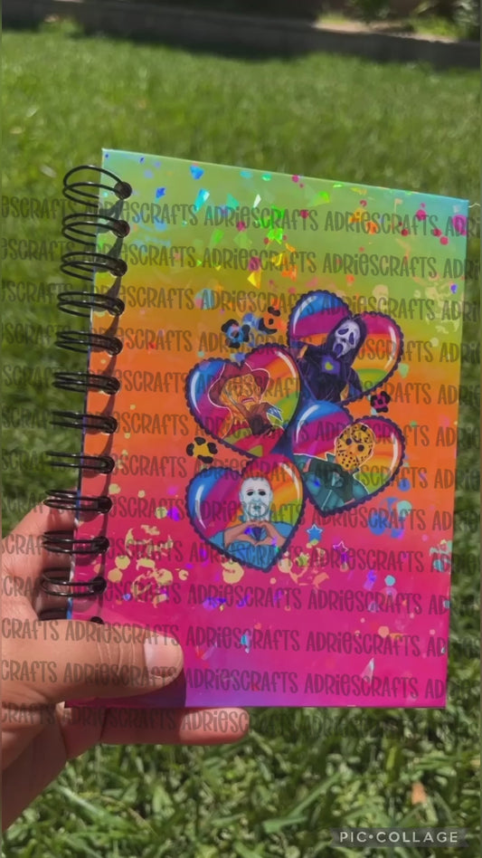 Colorful LF Horror Mash-up Notebook