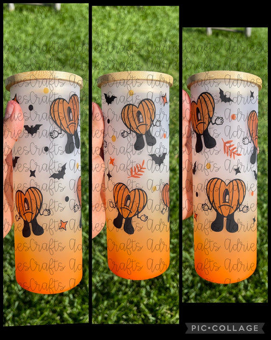 B.B Heart frosted tumbler